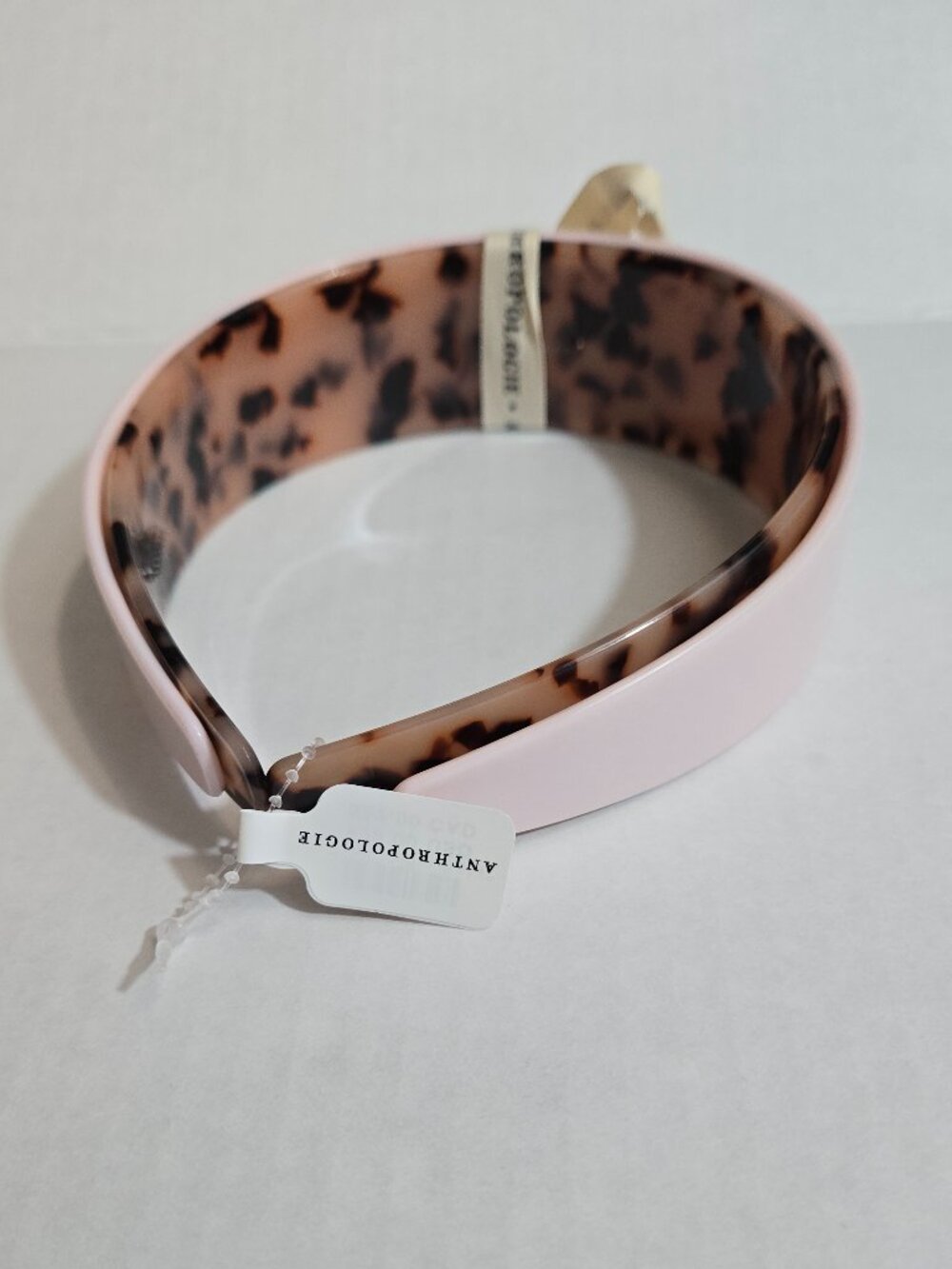 By Anthropologie Mod Resin Headbands, Set of 2 Color: Pink Tort/Mauve